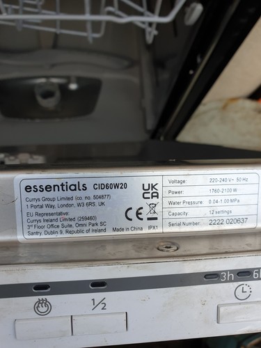 Currys essentials cid60w20 - essentials,